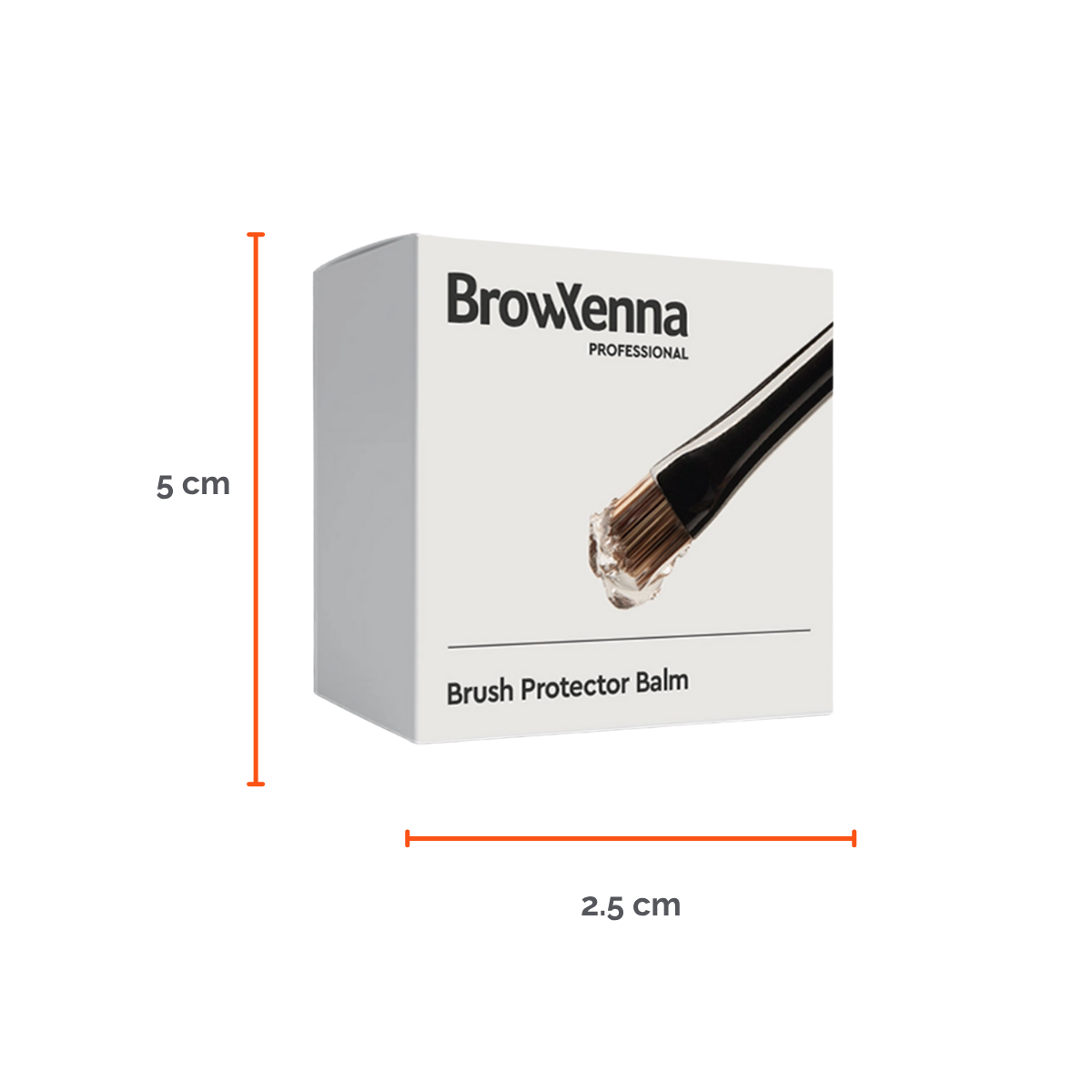 Envase de piel BrowXenna Brush Protector Balm de 17 g, bálsamo sólido profesional para proteger, suavizar y preservar la forma de pinceles después del lavado.