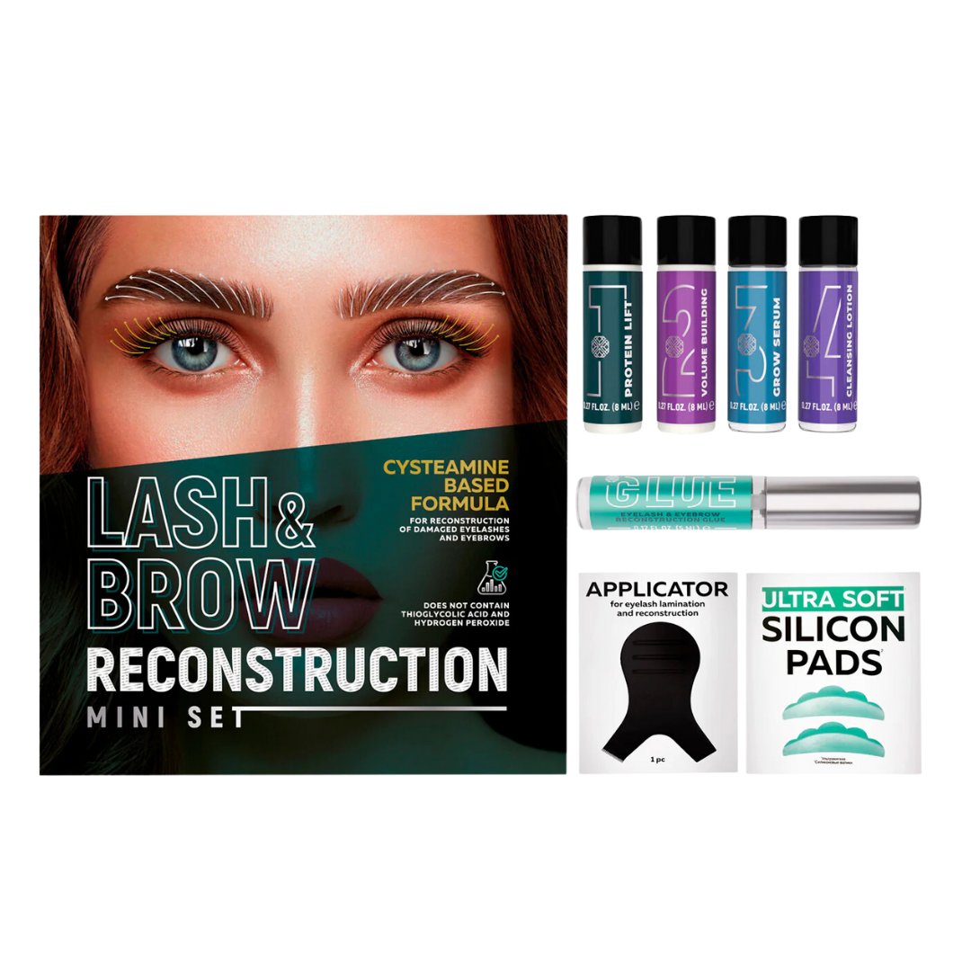 Kit de Reconstrucción de Pestañas y Cejas para nutrición y fortalecimiento intensivo