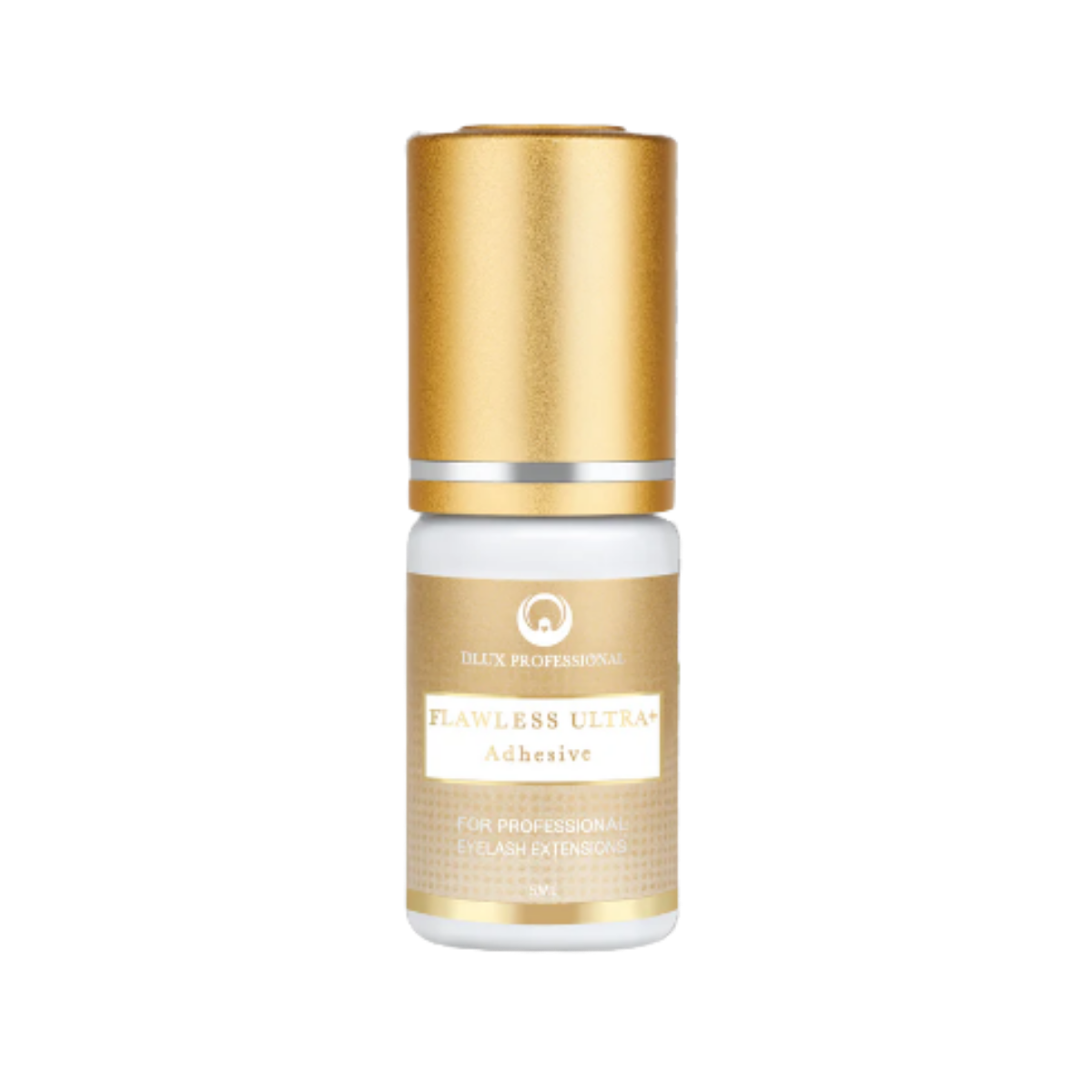 Adhesivo Flawless Ultra+ DLUX profesional secado‑rápido 1 seg retención 8‑9 semanas