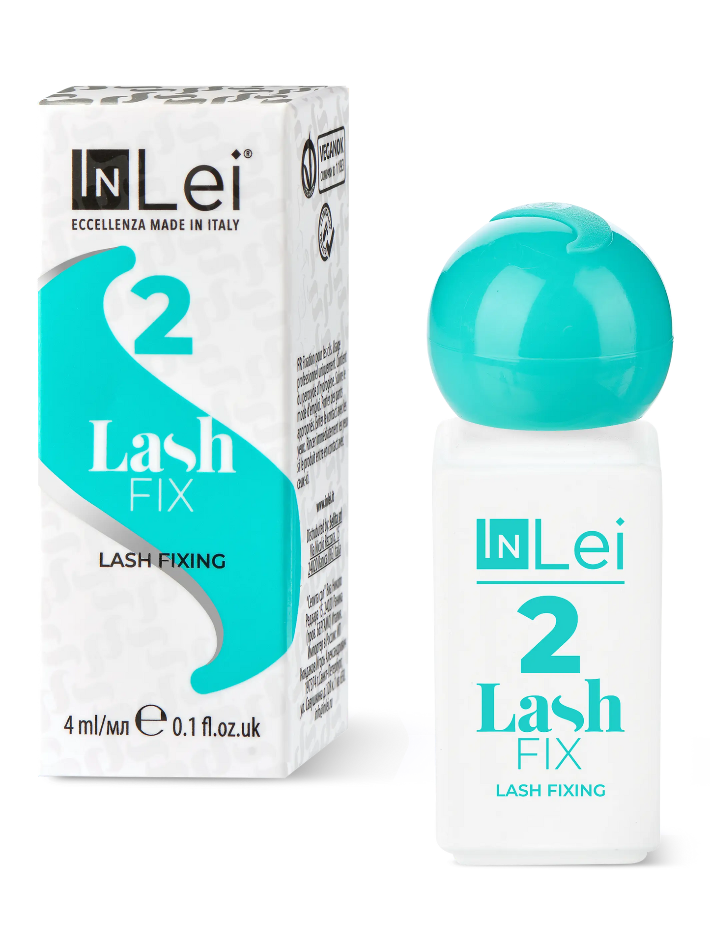 Descubre InLei® Lash Fix 2, el fijador profesional para laminado de pestañas que estabiliza la curvatura con una fórmula vegana certificada, proporcionando resultados duraderos y pestañas saludables en servicios de belleza de alta gama.
