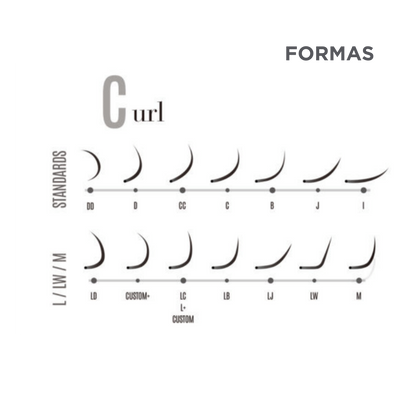 Extensiones de Pestañas Curvatura C BL Lashes®