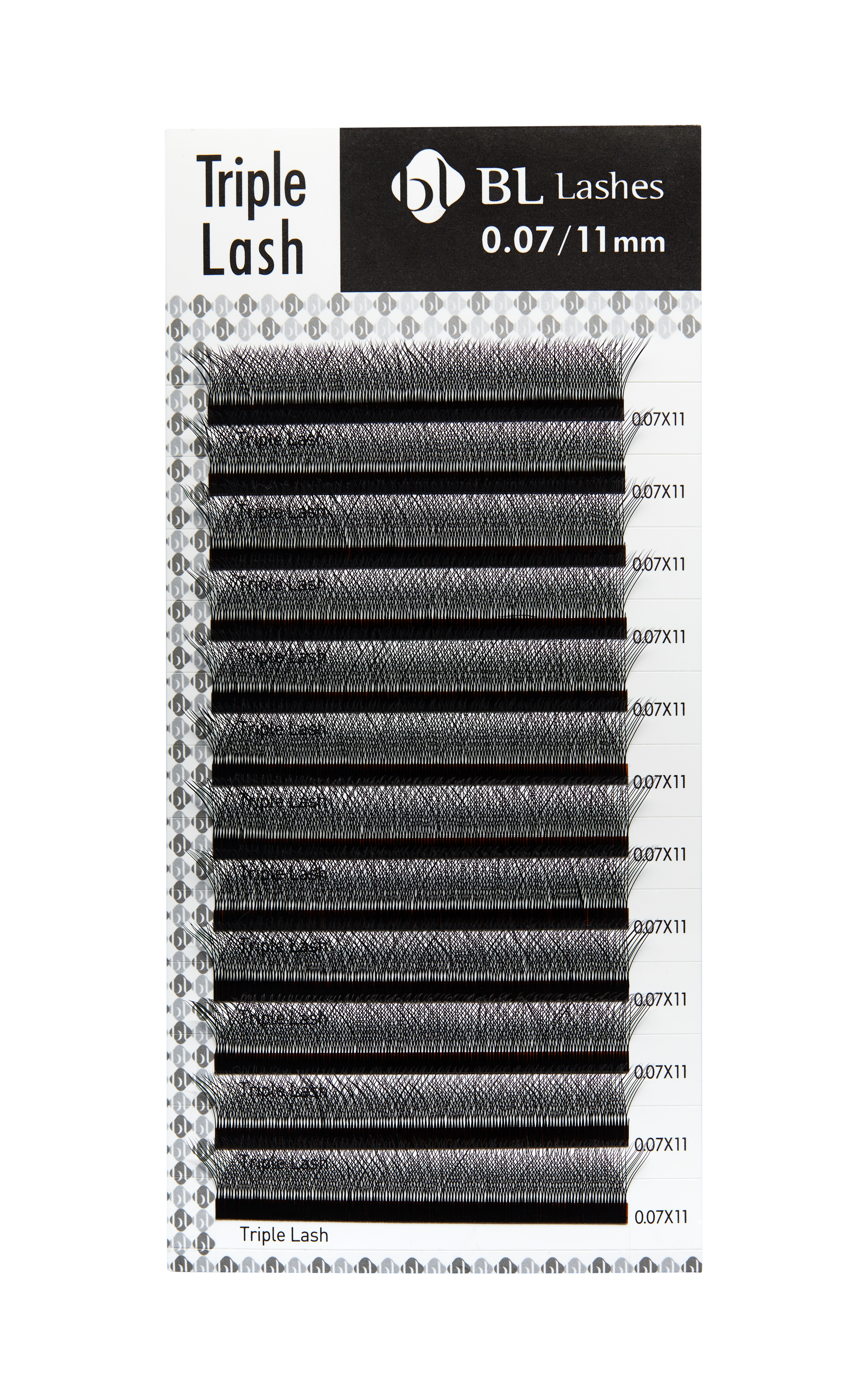 Extensión de pestaña Triple Lash- Volumen Tecnológico Curvatura C