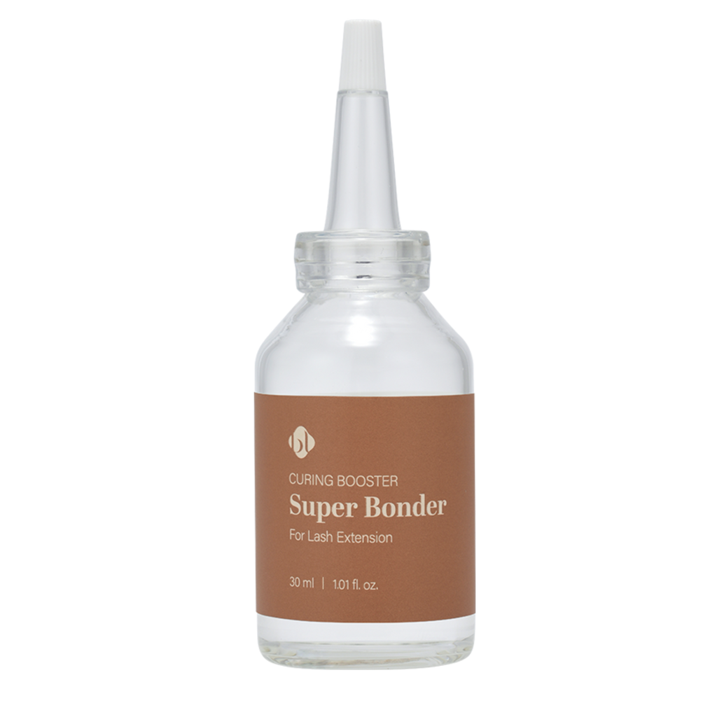 BL Lashes Super Bonder 15ml, sellador profesional para extensiones de pestañas que mejora la retención y reduce la irritación ocular, esencial para técnicos de belleza que buscan resultados duraderos y de alta calidad.