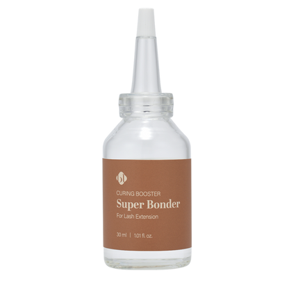 BL Lashes Super Bonder 15ml, sellador profesional para extensiones de pestañas que mejora la retención y reduce la irritación ocular, esencial para técnicos de belleza que buscan resultados duraderos y de alta calidad.