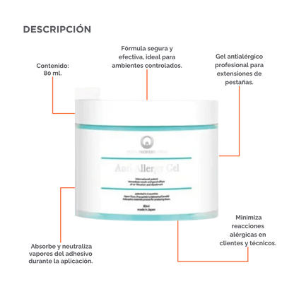 DLUX Anti Allergy Gel - Gel neutralizador de sustancias nocivas y eliminador de olores. Absorbe formaldehído y otros compuestos volátiles, mejorando la calidad del aire en salones de belleza y espacios cerrados