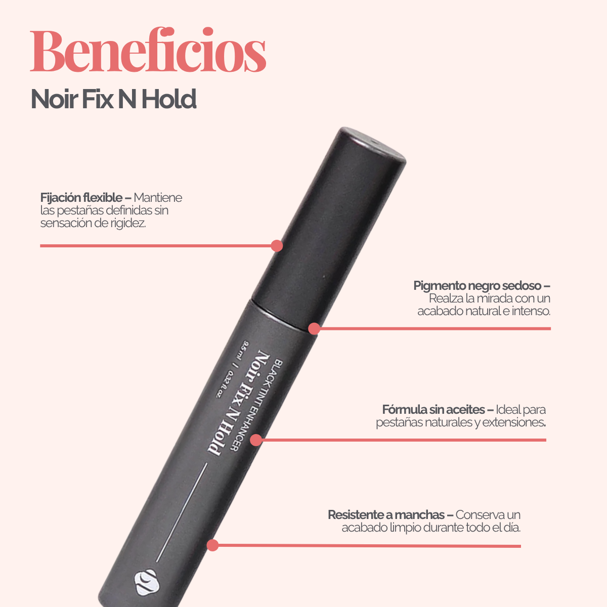 Noir Fix N Hold – Fijador Negro para Pestañas | BL Lashes