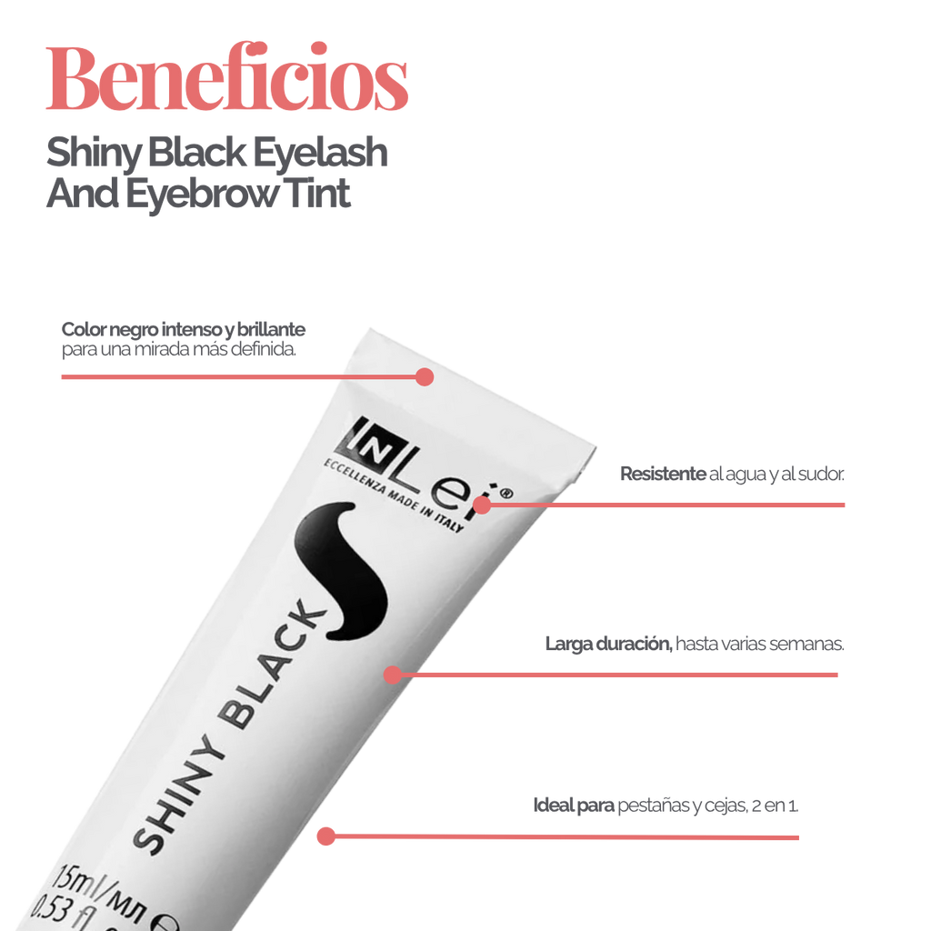 InLei® Tinte para Pestañas y Cejas con Aceite de Argán