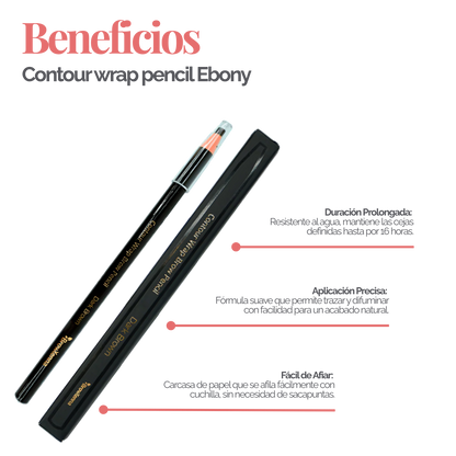 Contour Wrap Pencil BrowXenna®: lápiz profesional para cejas, waterproof, fácil de afilar, que define y rellena con precisión durante 16 horas.