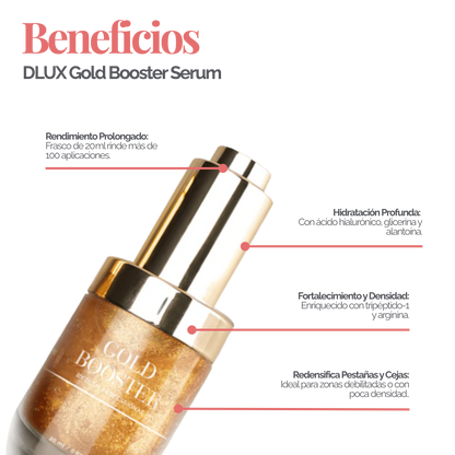 Suero para pesañas y cejas Gold Booster