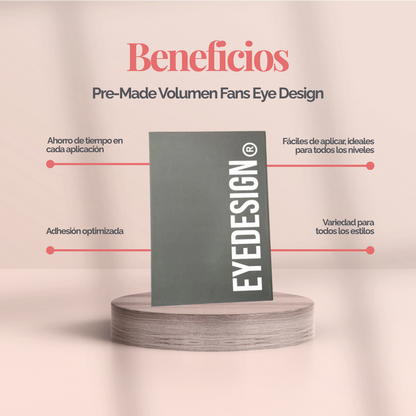 Extensiones Pre-made Volumen Fans Blister Eye Design
