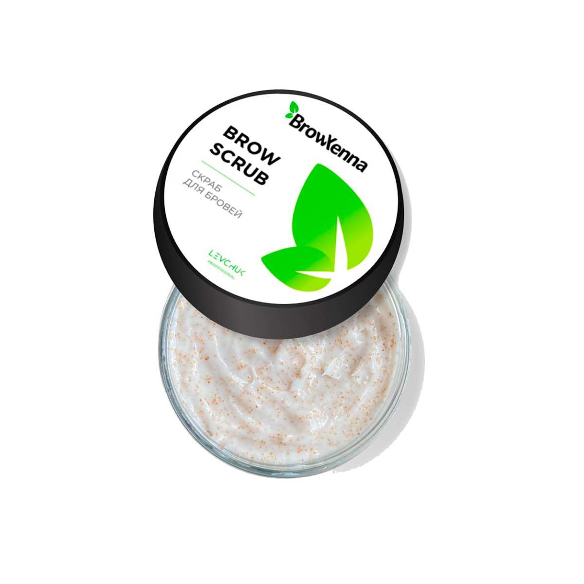 BrowXenna Enzyme Brow Scrub exfoliante profesional cejas limpieza suave pre‑tinte henna salon beauty 50 g envase