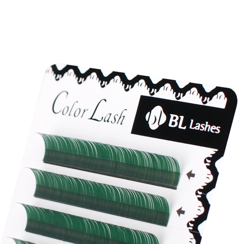 Extensiones de Pestañas Color Mink - Azul y Verdes (4 líneas) - BL Lashes