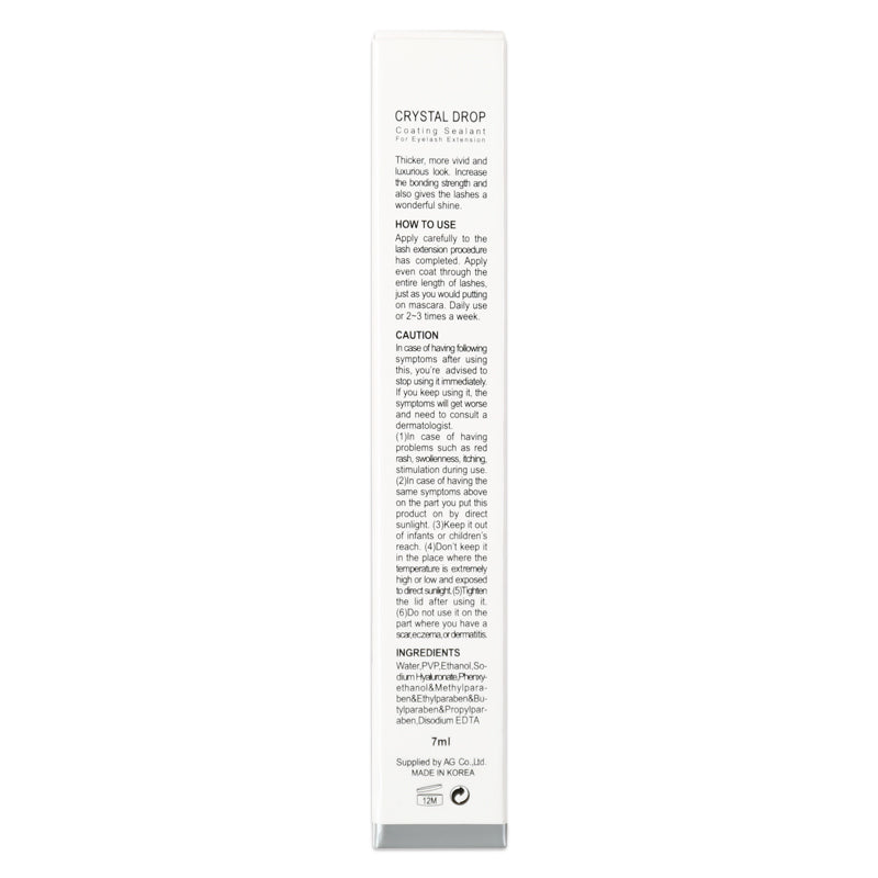 Crystal Drop Coating Sealant ( Sellador Transparente Extensión De Pestañas)