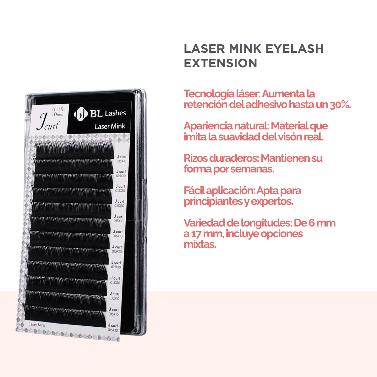 Extensión de Pestañas Curvatura D BL Lashes®