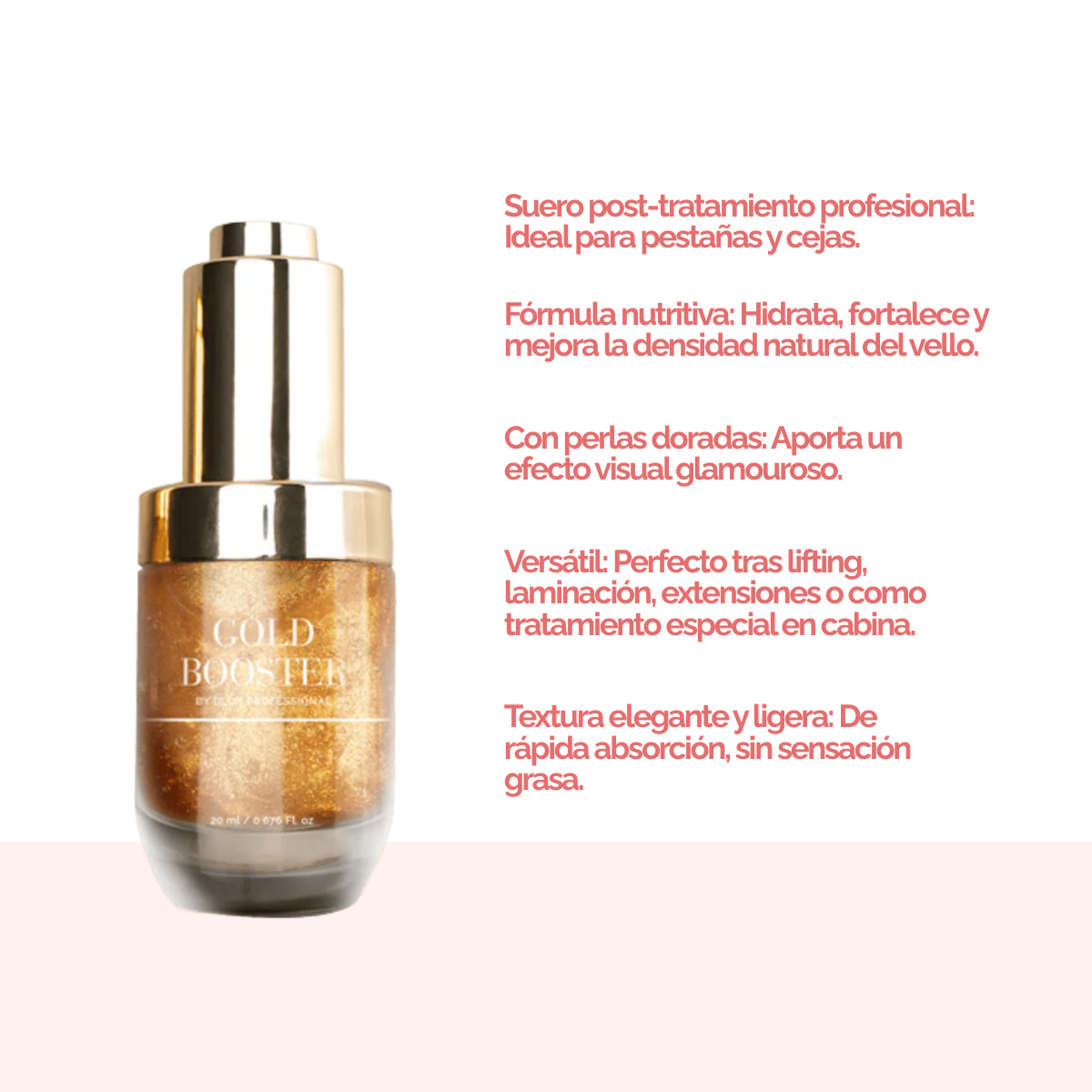 Suero para pestañas y cejas Gold Booster