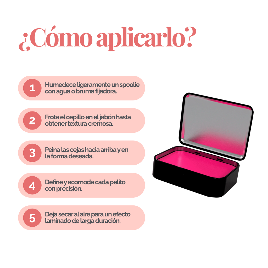 Brow Styling Soap BrowXenna® –  (25 g) Jabón moldeador enriquecido con keratina y colágeno que proporciona volumen natural y fijación profesional para cejas impecables.