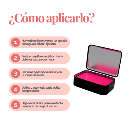 Brow Styling Soap BrowXenna® –  (25 g) Jabón moldeador enriquecido con keratina y colágeno que proporciona volumen natural y fijación profesional para cejas impecables.