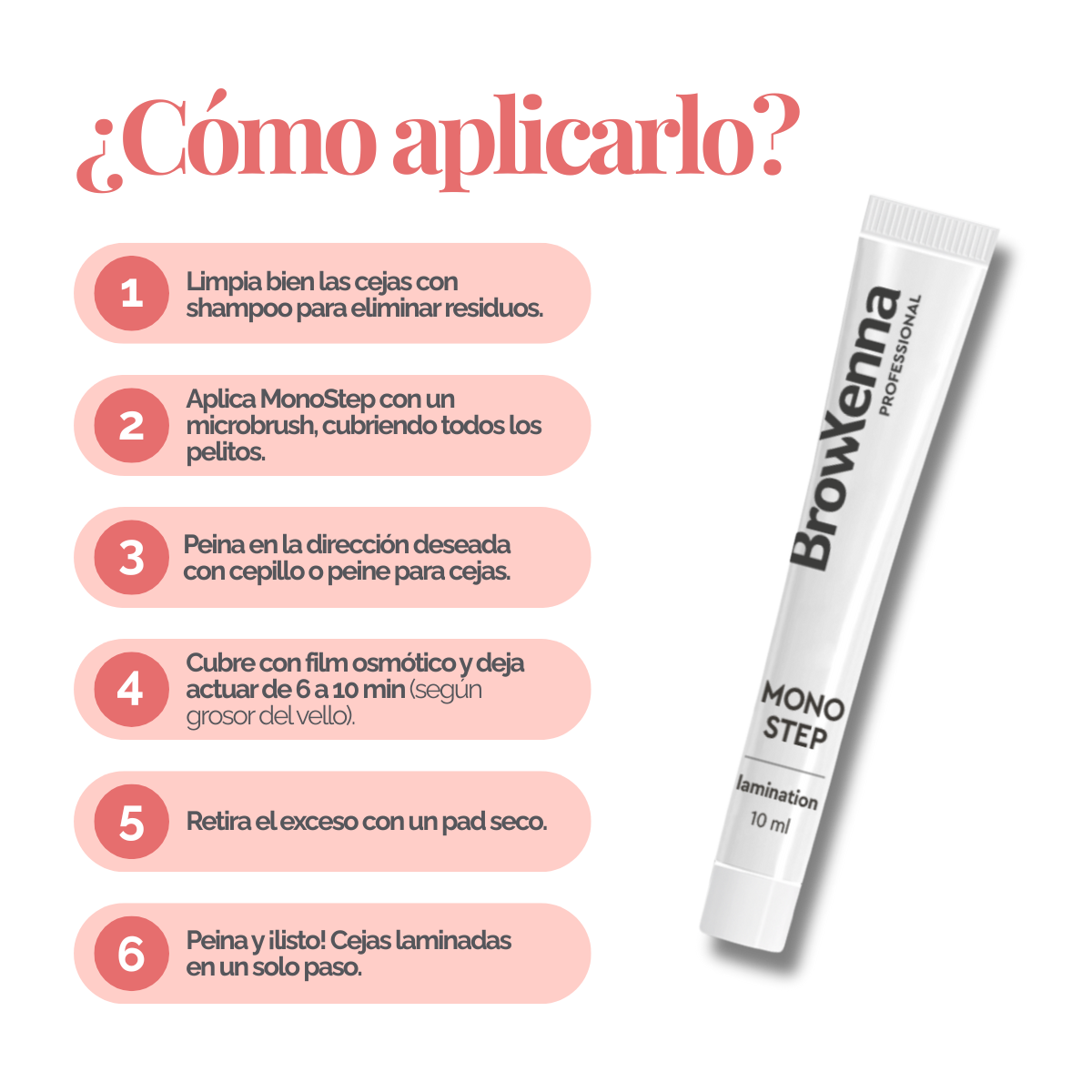 Mono Step BrowXenna® Laminación Express para Cejas & Pestañas
solución express todo‑en‑uno para laminación profesional de cejas y pestañas, que define forma, ofrece volumen y restaura en un solo paso.