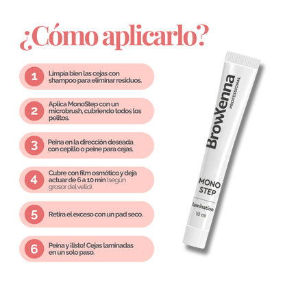 Mono Step BrowXenna® Laminación Express para Cejas & Pestañas
solución express todo‑en‑uno para laminación profesional de cejas y pestañas, que define forma, ofrece volumen y restaura en un solo paso.