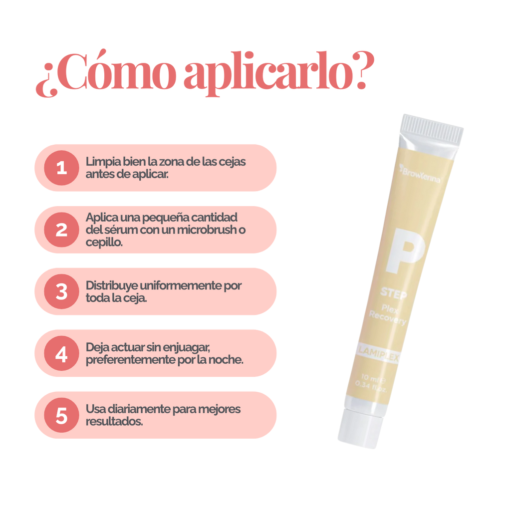 BrowXenna Plex Bond Recovery – suero regenerador profesional que restaura enlaces capilares y protege el vello durante y después de tratamientos químicos para cejas y pestañas.