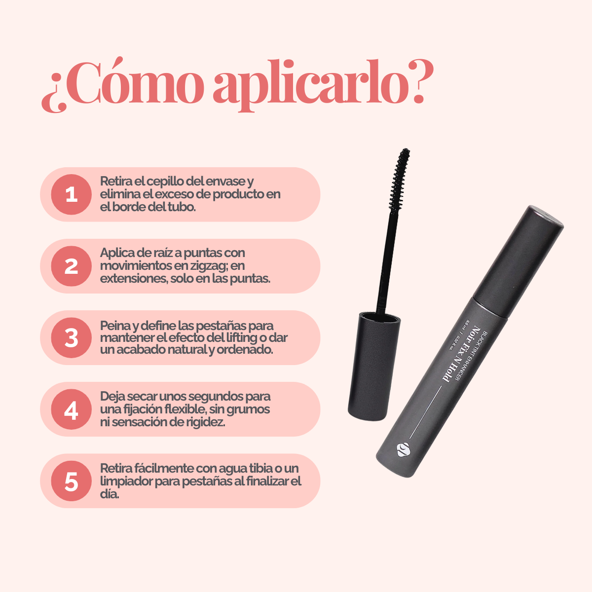 Noir Fix N Hold – Fijador Negro para Pestañas | BL Lashes
