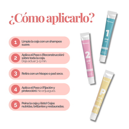 LAMIPLEX BrowXenna® laminación express profesional para cejas y pestañas que define forma, aporta volumen y restaura en un solo tratamiento.