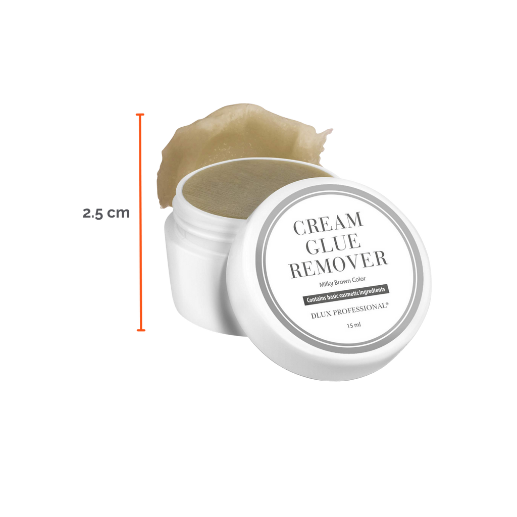 Removedor en crema DLux Pro 15 ml – disuelve adhesivo de extensiones de pestañas sin goteo y con máxima precisión profesional