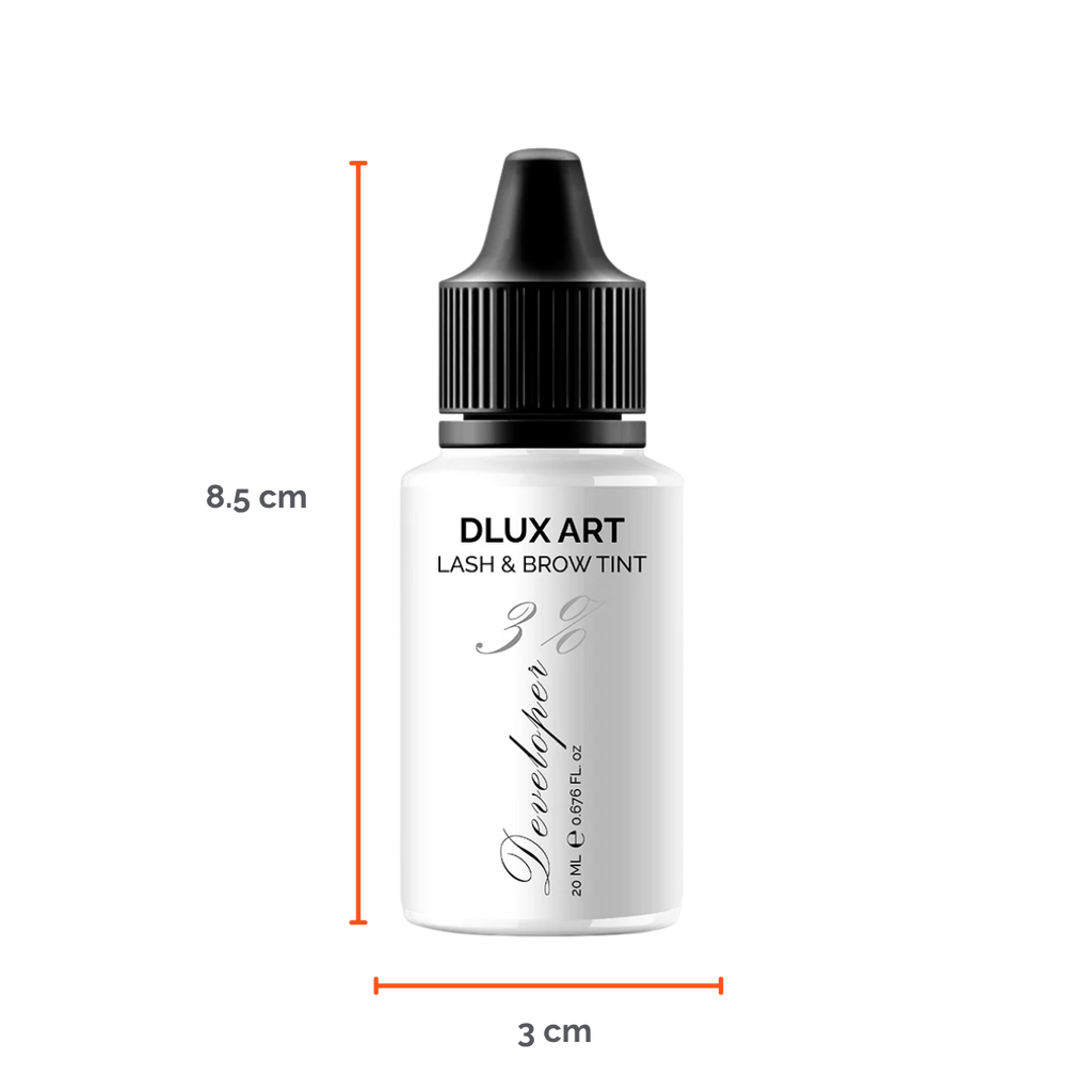 DLUX Tinte Developer 3%, Activador de tinte para cejas y pestañas