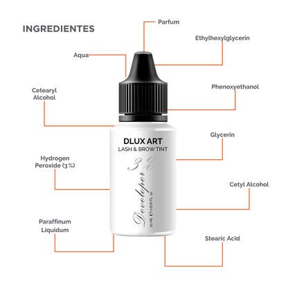 DLUX Tinte Developer 3%, Activador de tinte para cejas y pestañas