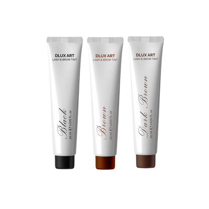 DLUX ART Lash & Brow Tint Brown - Tinte para cejas