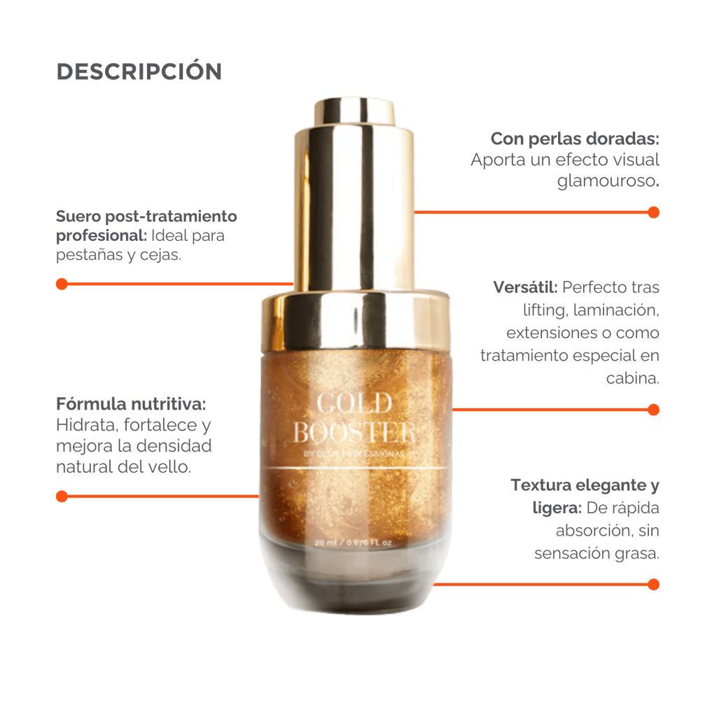 Suero para pestañas y cejas Gold Booster