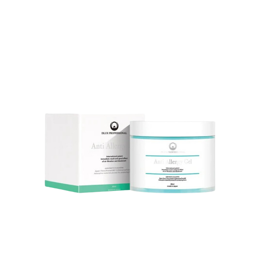 DLUX Anti Allergy Gel - Gel neutralizador de sustancias nocivas y eliminador de olores. Absorbe formaldehído y otros compuestos volátiles, mejorando la calidad del aire en salones de belleza y espacios cerrados