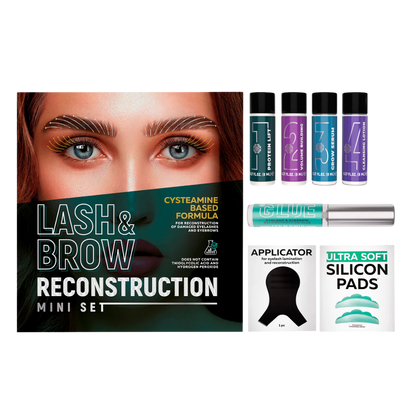 Kit de Reconstrucción de Pestañas y Cejas para nutrición y fortalecimiento intensivo