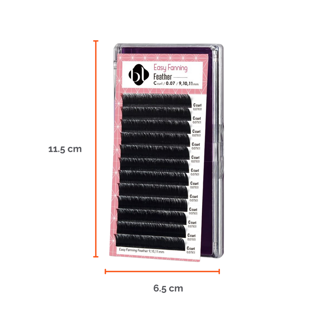 Extensiones de Pestañas Profesionales de Auto-Floración (Feather), BL Lashes®