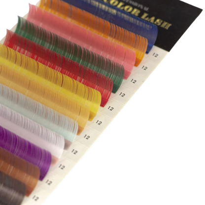 DLUX Professional Color Lash extensiones de pestañas de color premium para look creativo