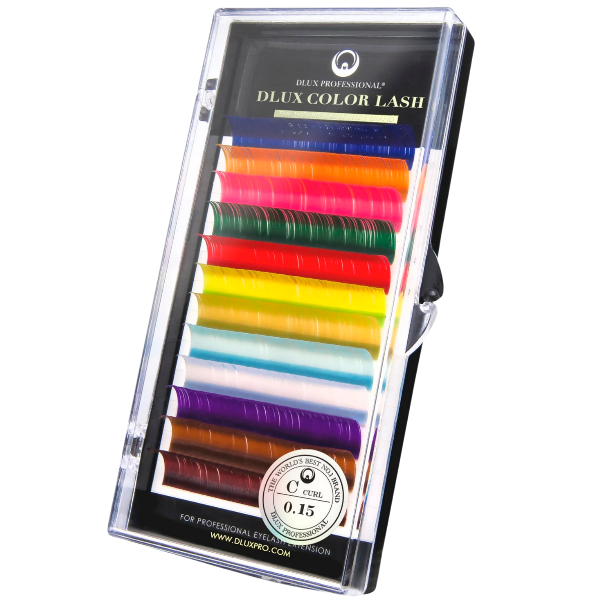 DLUX Professional Color Lash extensiones de pestañas de color premium para look creativo