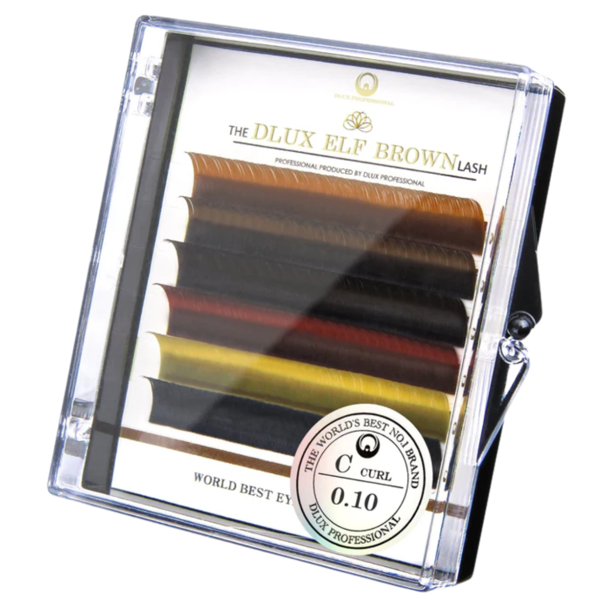 DLUX Professional Poetic Brown Lash extensiones de pestañas color café premium para uso profesional