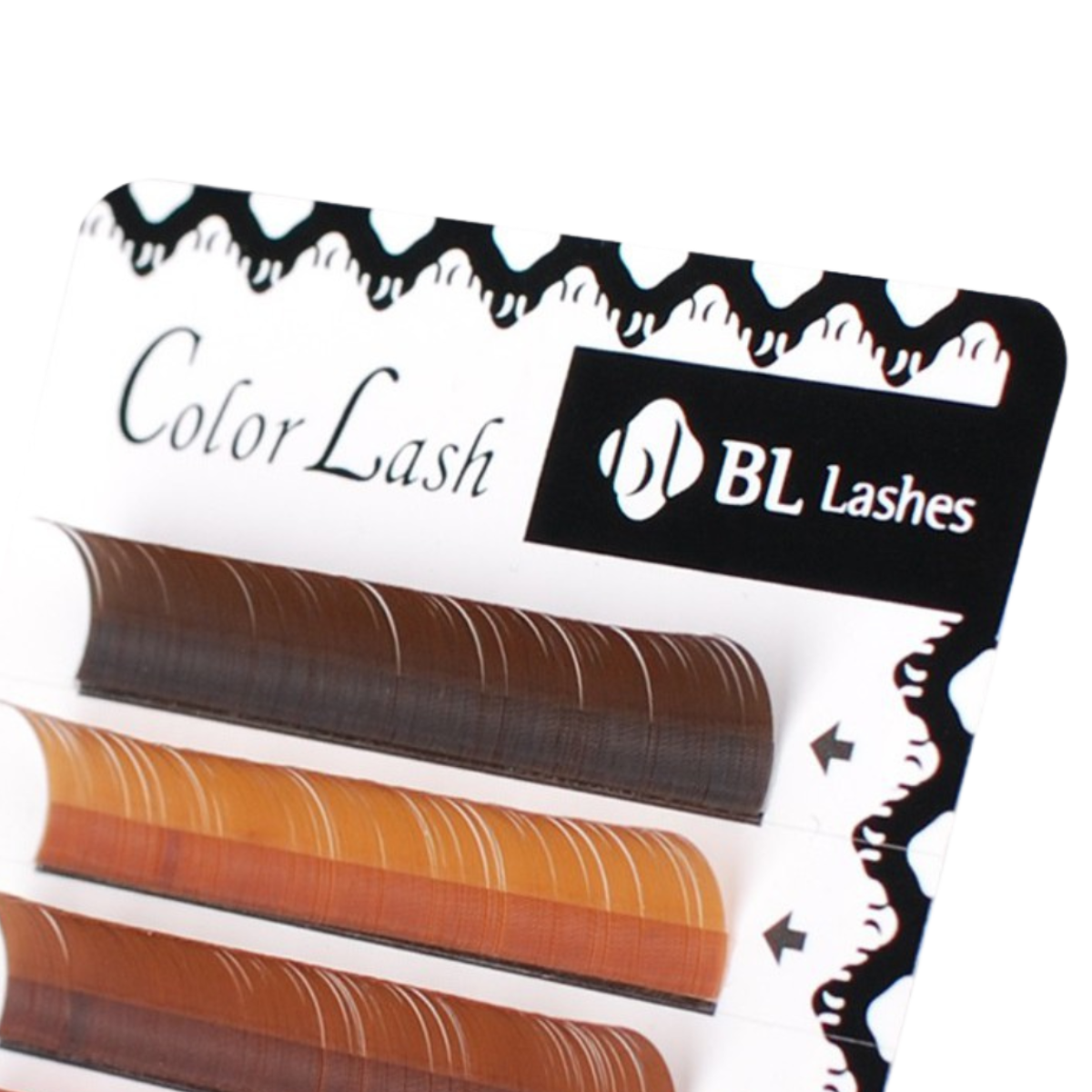 Extensiones de Pestañas Color Mezcla de Marrones (4 Líneas)