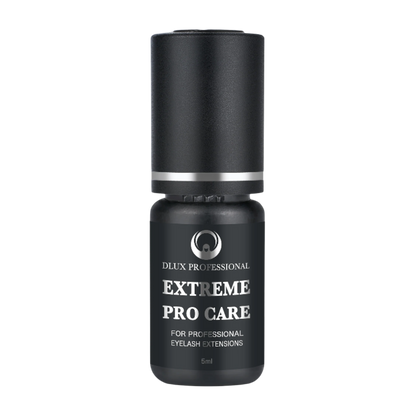 Adhesivo DLUX Pro Care profesional secado 2‑4 s retención 5‑6 semanas ingredientes seguros Ethyl Cyanoacrylate Polymethylmethacrylate
