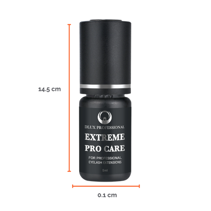 Adhesivo DLUX Pro Care profesional secado 2‑4 s retención 5‑6 semanas ingredientes seguros Ethyl Cyanoacrylate Polymethylmethacrylate