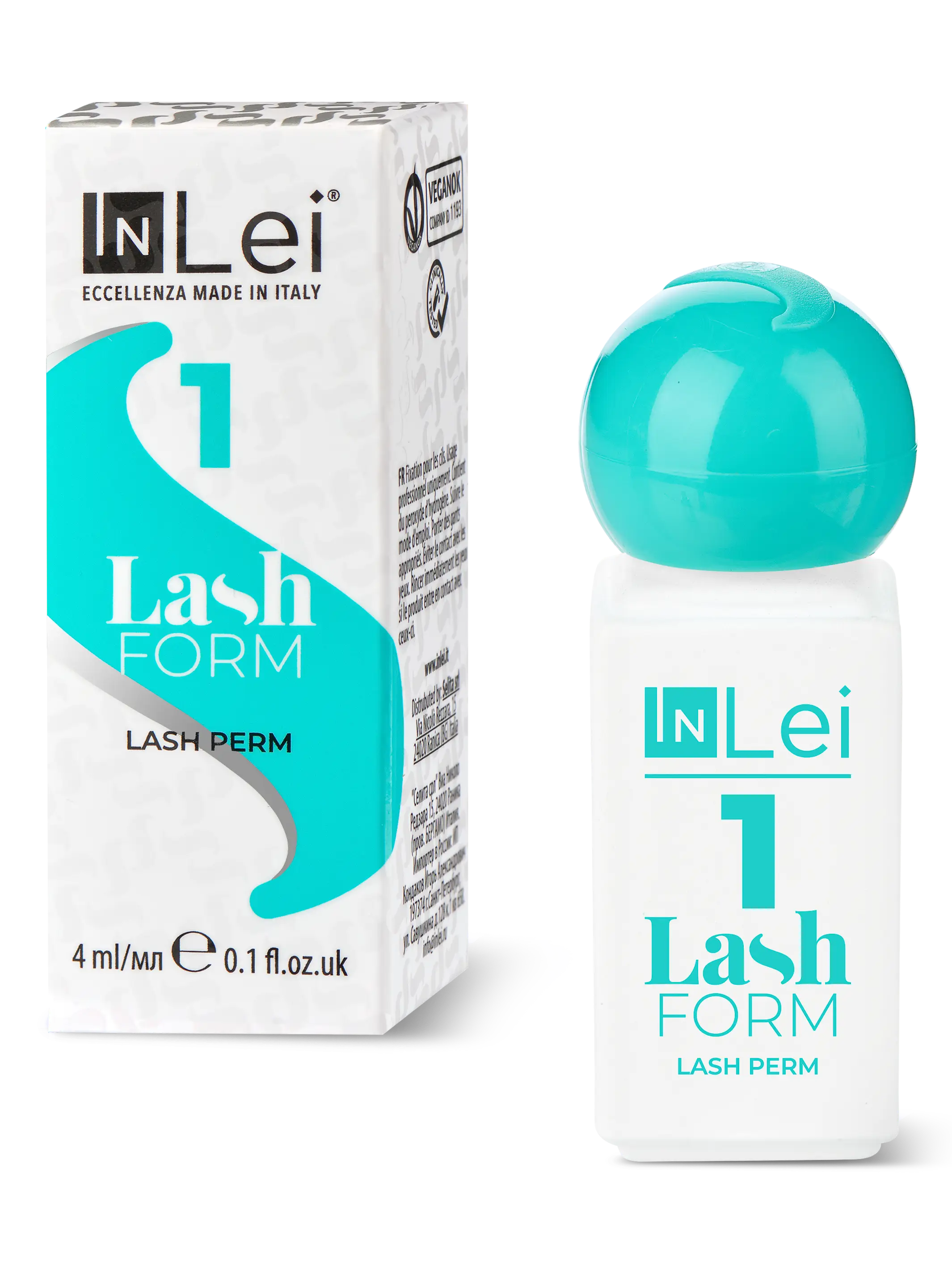 InLei® Lash Form 1 es el primer paso de la innovadora línea de lifting de pestañas 25.9, garantizando volumen y longitud superiores en tratamientos de belleza profesional. Producto vegano, de alta calidad italiana, ideal para salones de lujo.