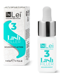 InLei® Lash Filler 3 proporciona una reestructuración molecular avanzada para pestañas laminadas, mejorando su grosor, elasticidad y resistencia con una fórmula vegana certificada, ideal para tratamientos de belleza premium.