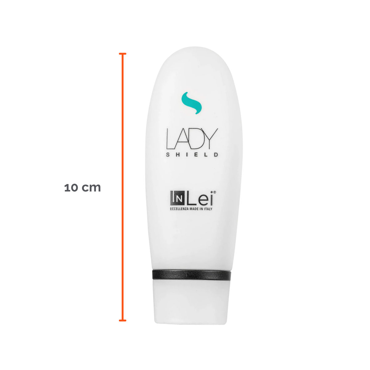 Envase de 50 ml de InLei Lady Shield crema barrera para cejas, diseño elegante, presentación profesional, contorno de ceja protegido con textura ligera