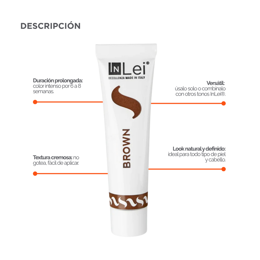 InLei® Tinte para Pestañas y Cejas con Aceite de Argán