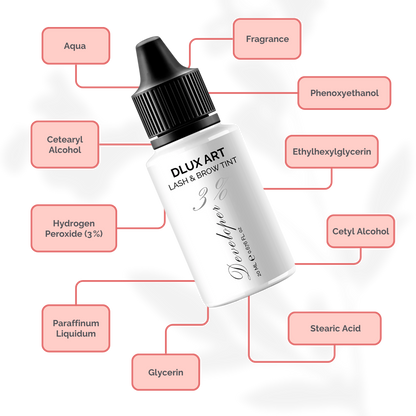 DLUX Tinte Developer 3%, Activador de tinte para cejas y pestañas