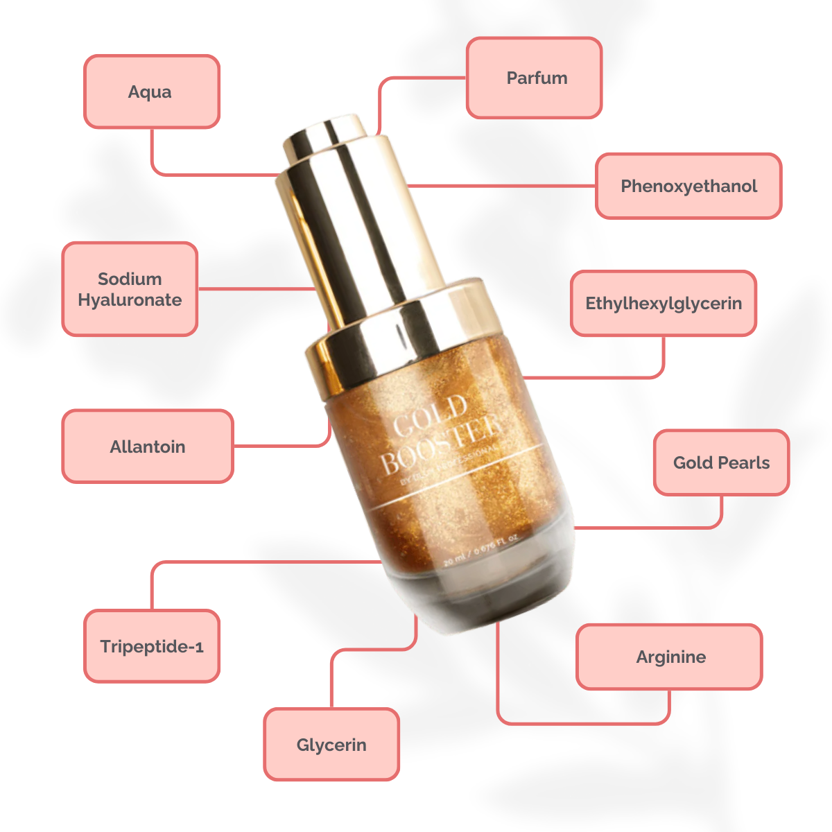 Suero para pesañas y cejas Gold Booster