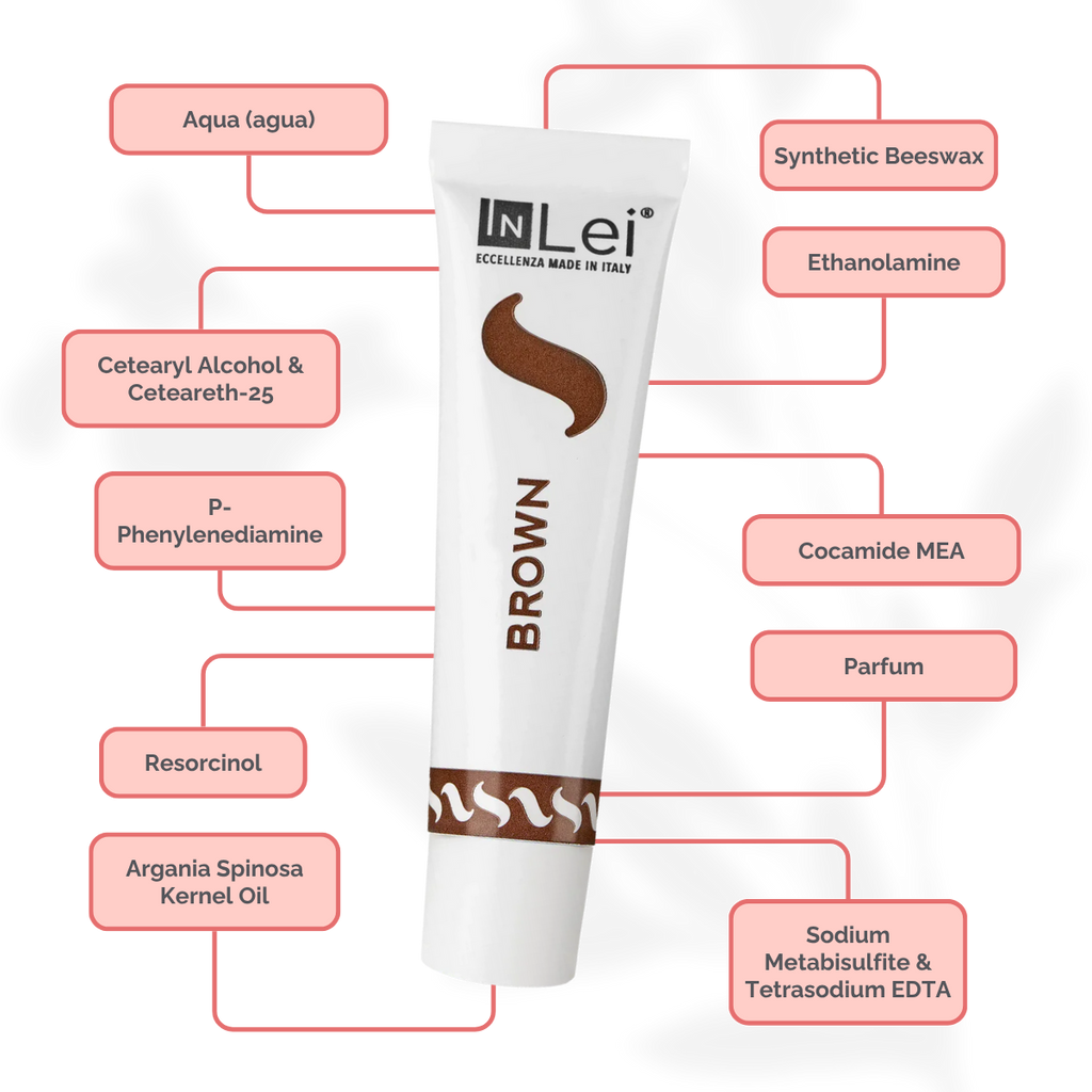 InLei® Tinte para Pestañas y Cejas con Aceite de Argán