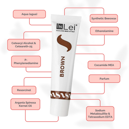 InLei® Tinte para Pestañas y Cejas con Aceite de Argán