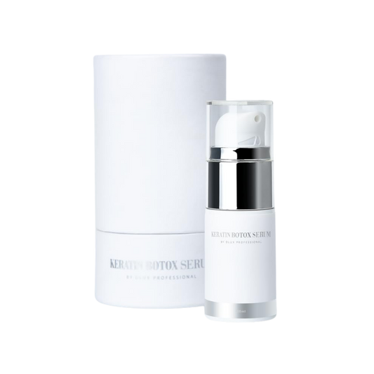 Keratin Vitamin Intensive Cream de DLUX, diseño elegante, textura cremosa ligera, ideal para cuidado post‑lifting de pestañas y cejas