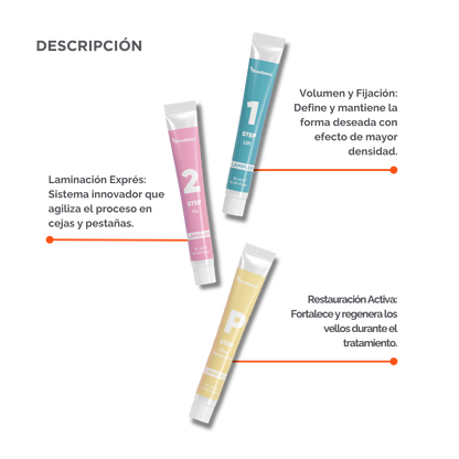 LAMIPLEX BrowXenna® laminación express profesional para cejas y pestañas que define forma, aporta volumen y restaura en un solo tratamiento.